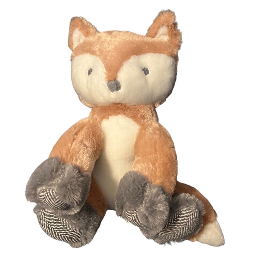 Levtex Kids Fox Plush 16" Tan Gray 2017 Stuffed Animal Toy